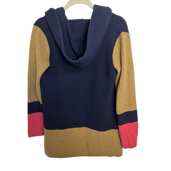 Anthropologie Field Flower Wool Long Line Oversized Cardigan XS Preppy Academia - Picture 3 of 9